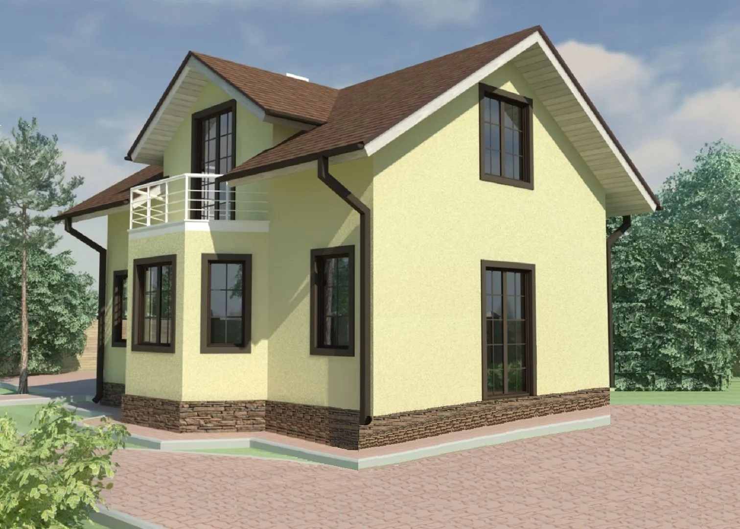 Проект дома из сип-панелей 