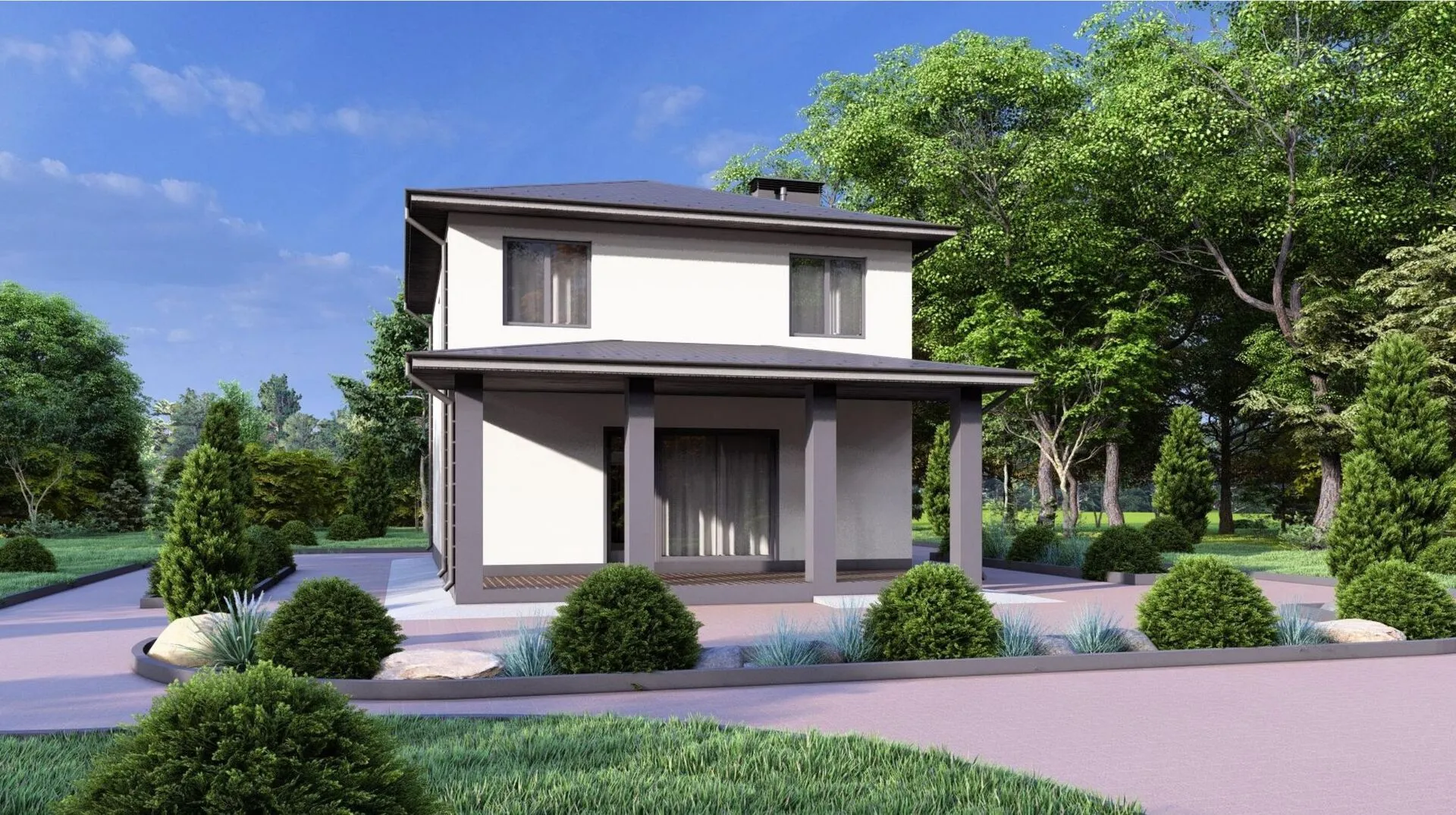 Проект двухэтажного дома 