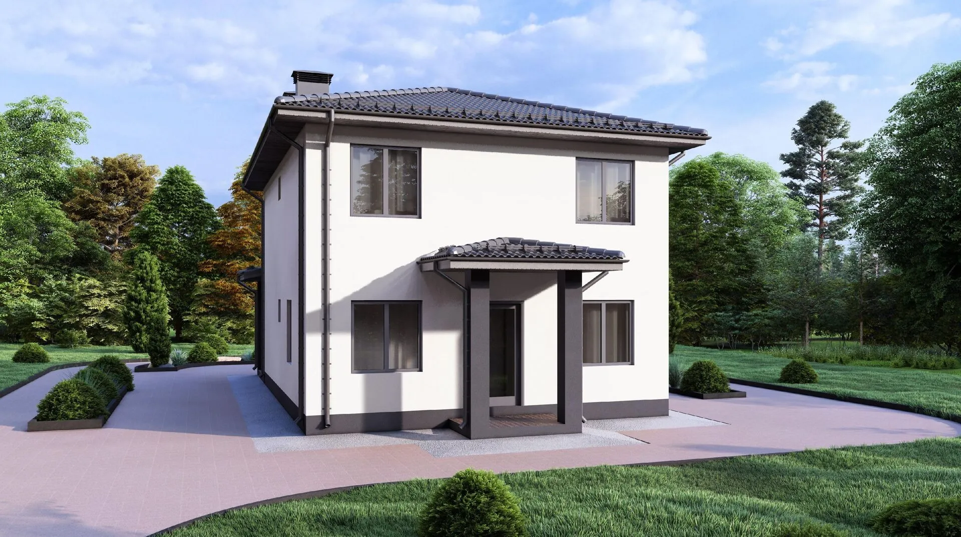 Проект двухэтажного дома 