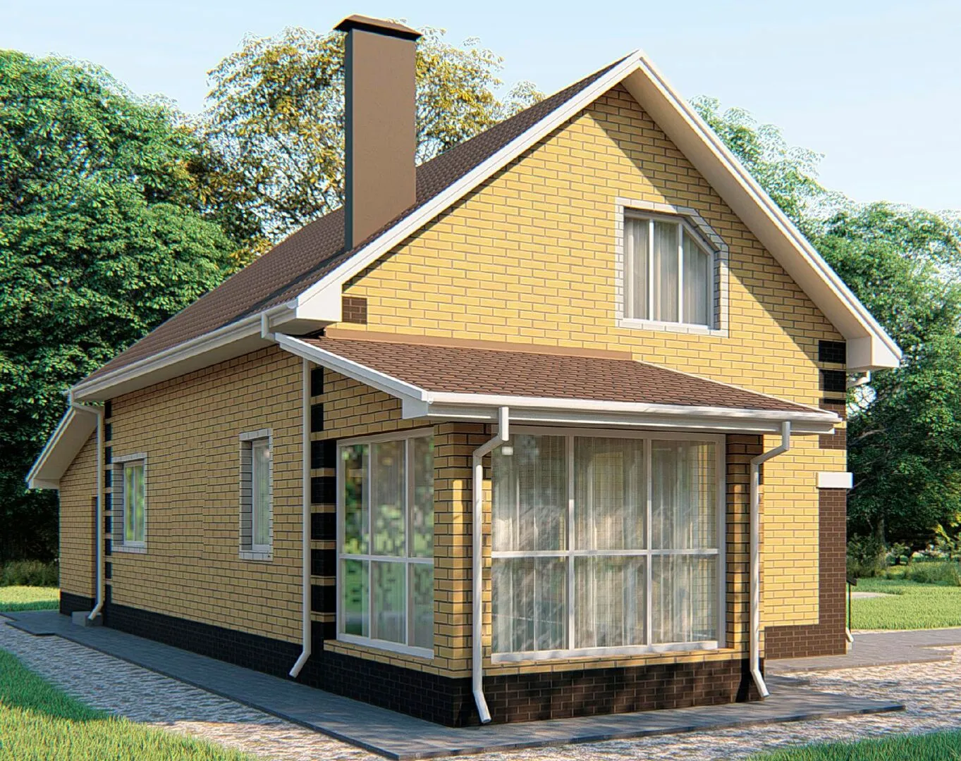 Мансардный дом №16