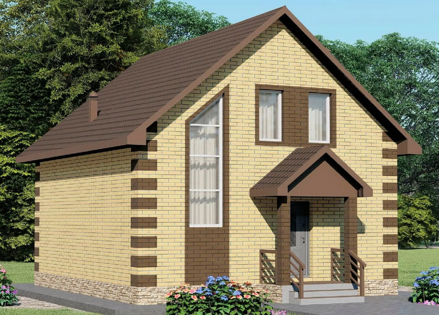 Мансардный дом №9