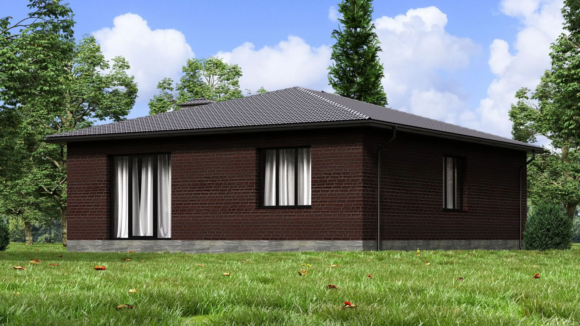 Индивидуальный жилой дом площадью 99 м2