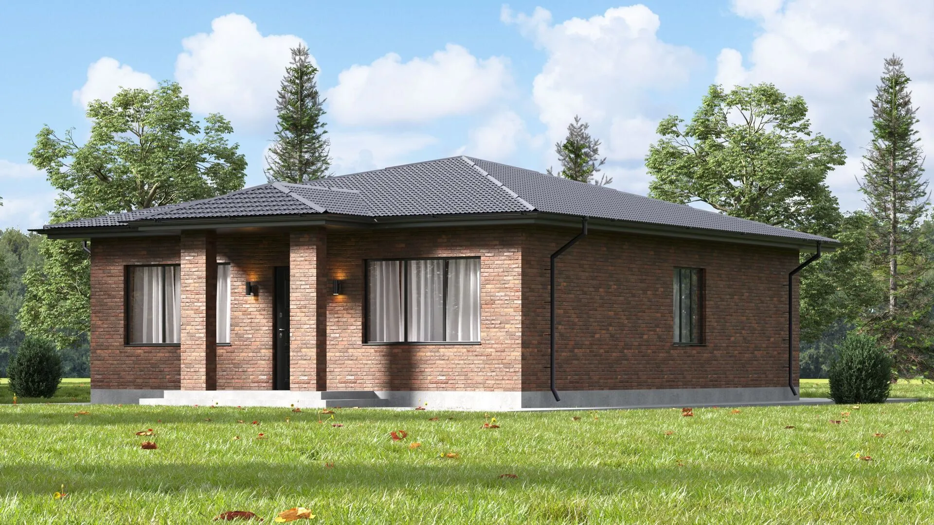 Индивидуальный жилой дом площадью 105 м2