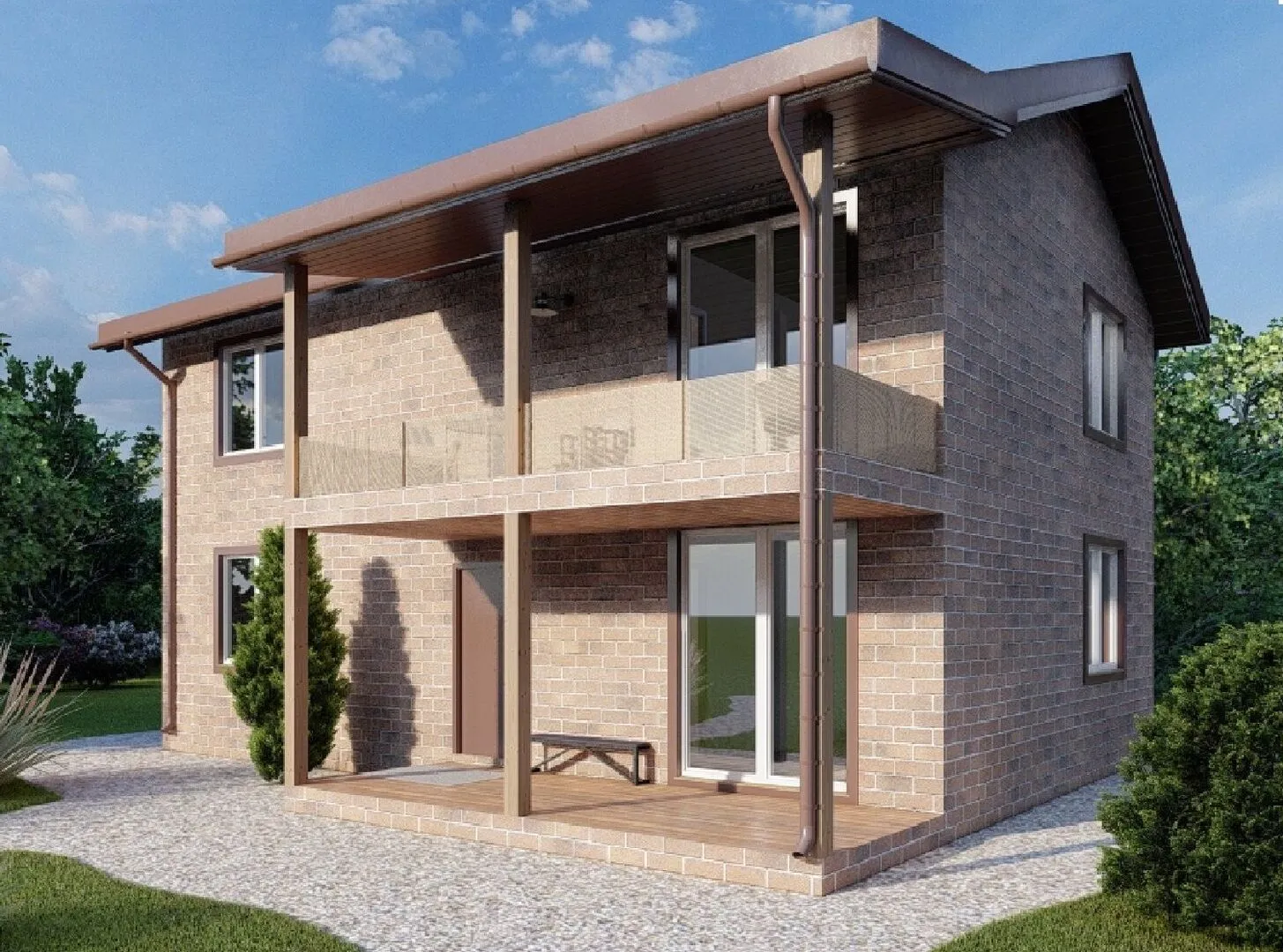 Двухэтажный дом ЭС-177