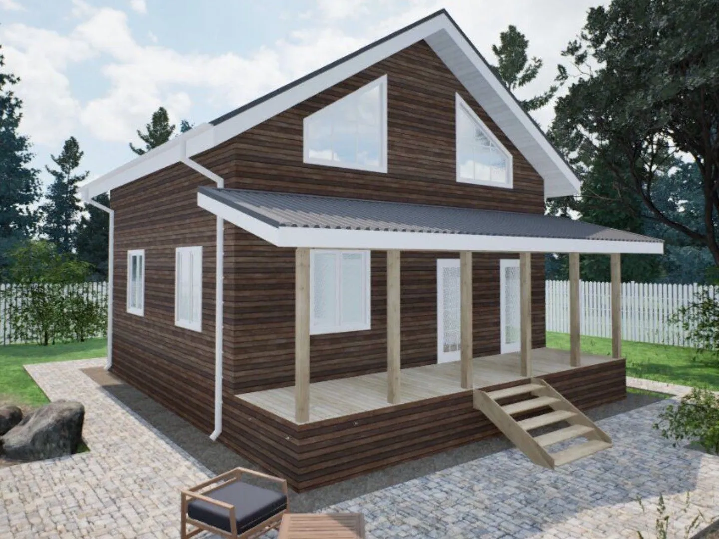 Мансардный дом Холмы 1