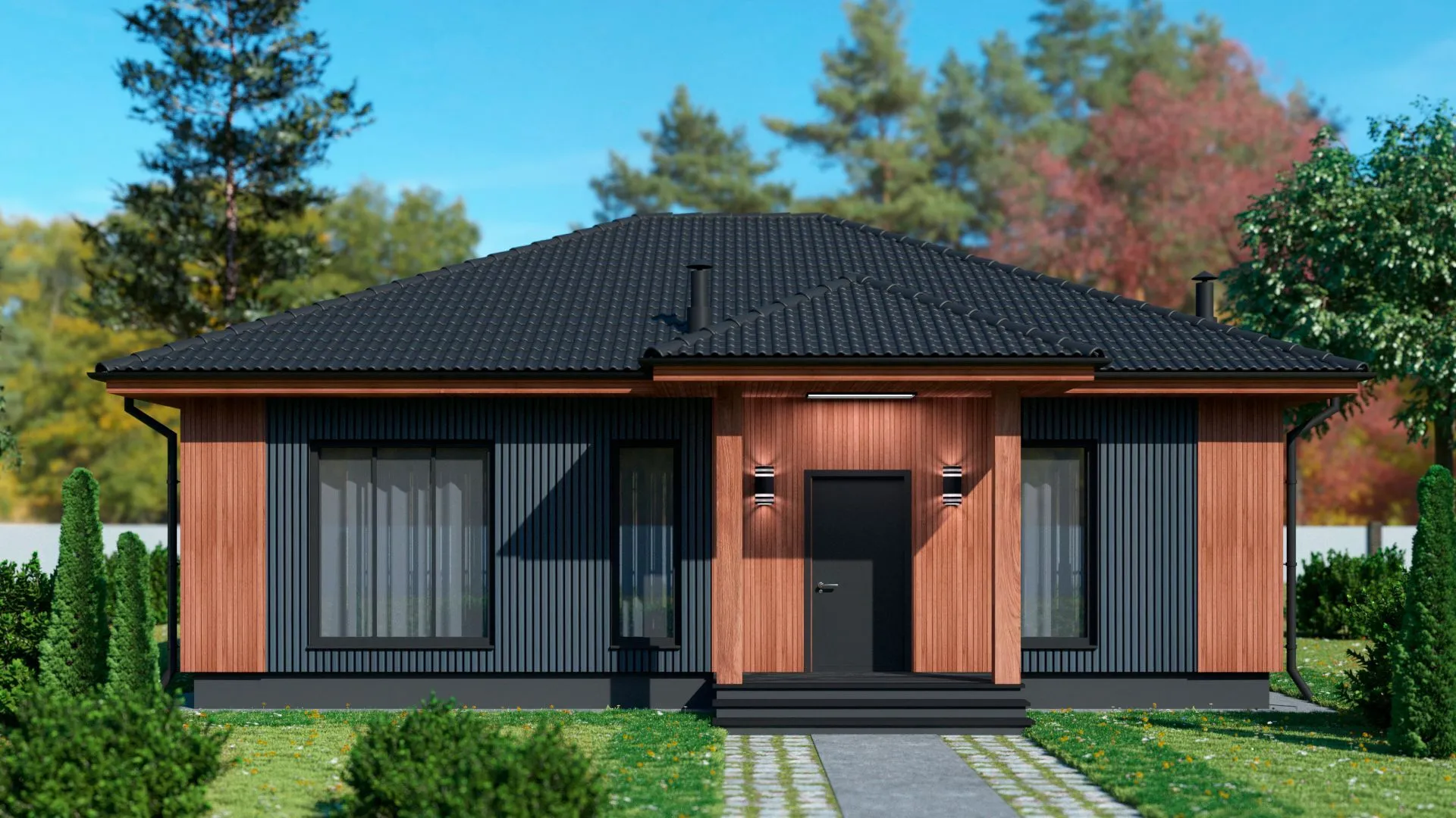 Одноэтажный проект Lotus ВФ