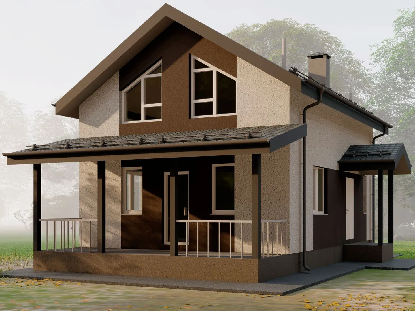 Двухэтажный дом Family M-105