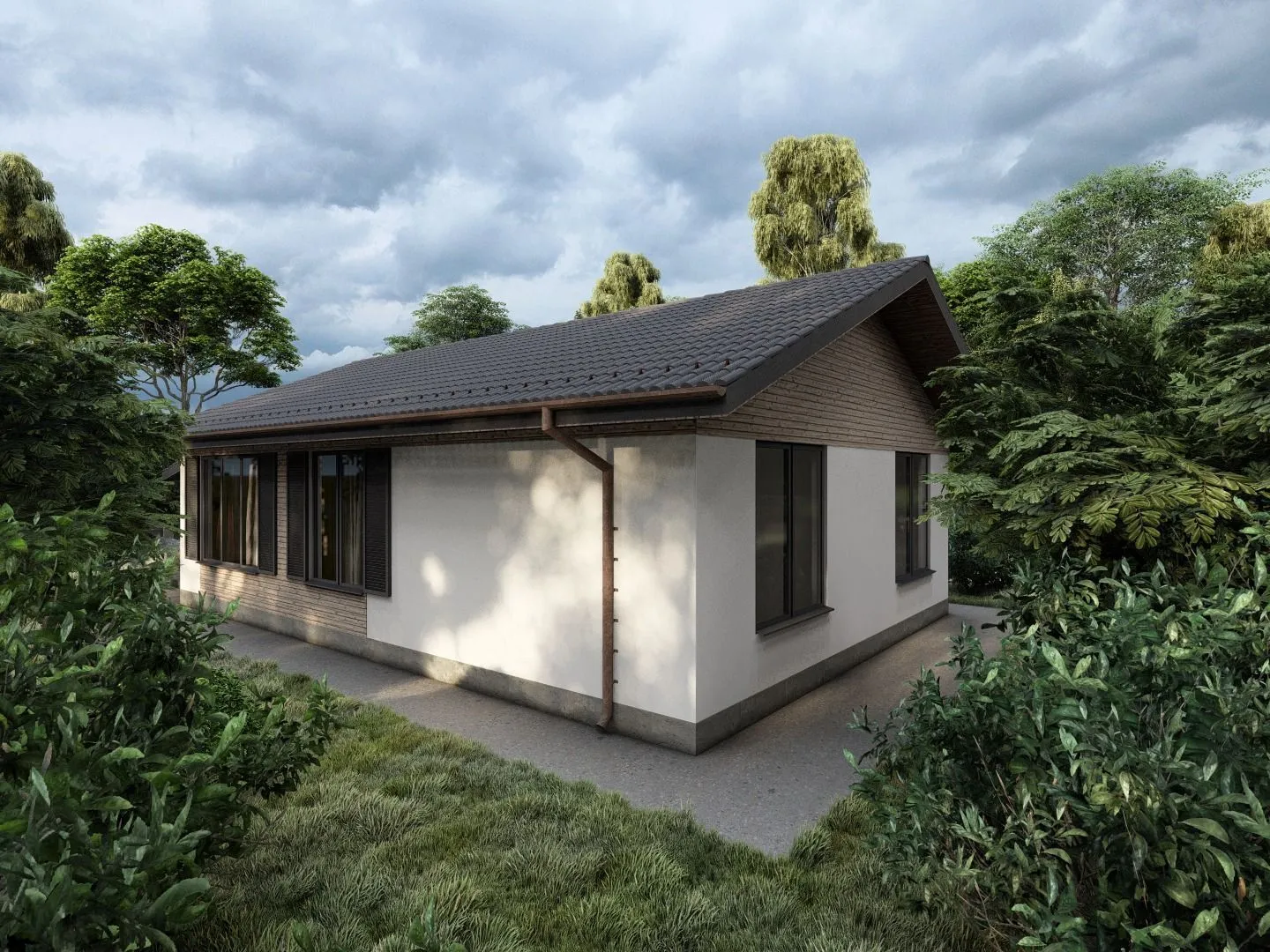 Дом 1 этаж площадь застройки 124,43 м2