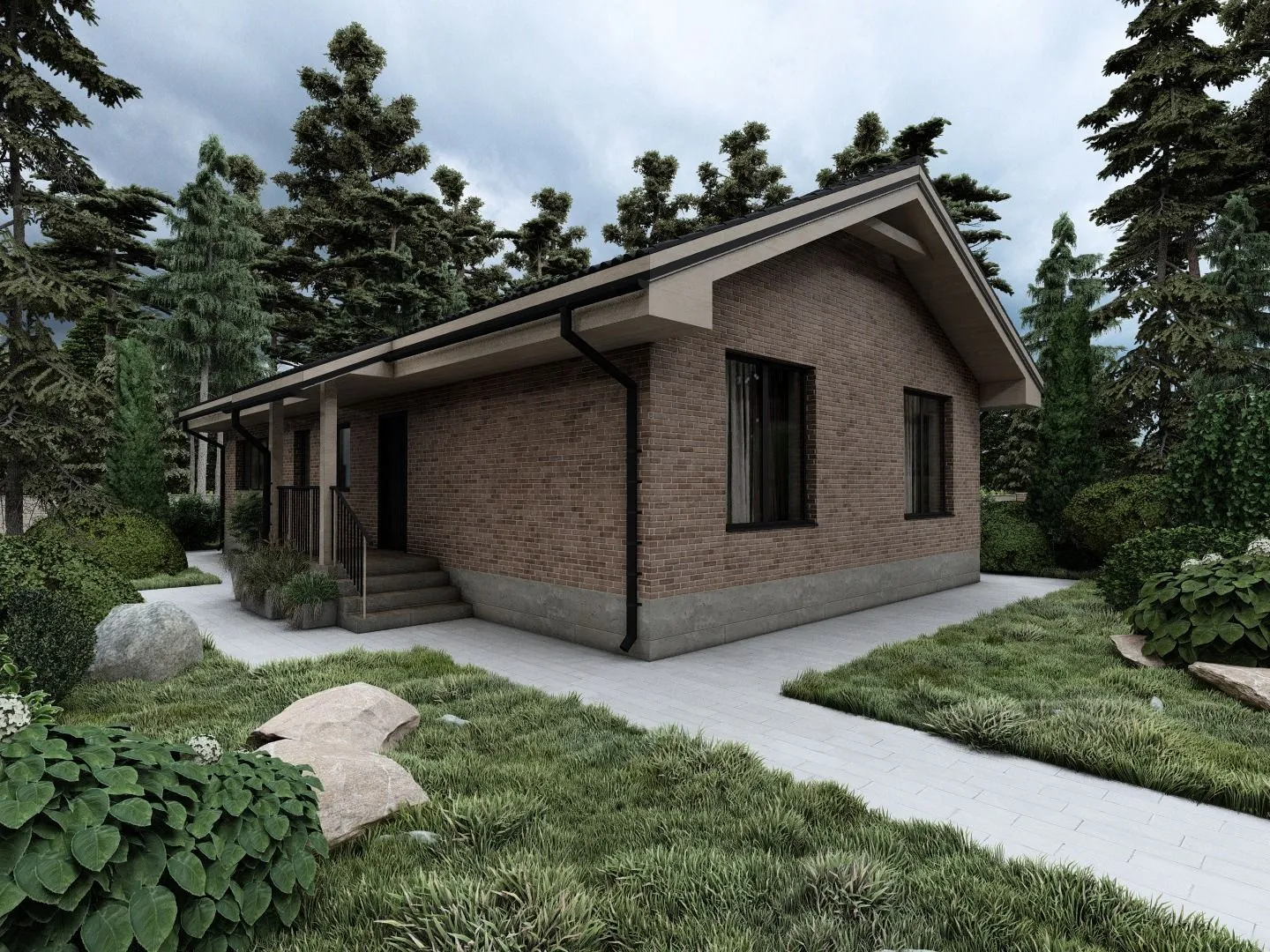 Дом 1 этаж площадь застройки 126.99 м2