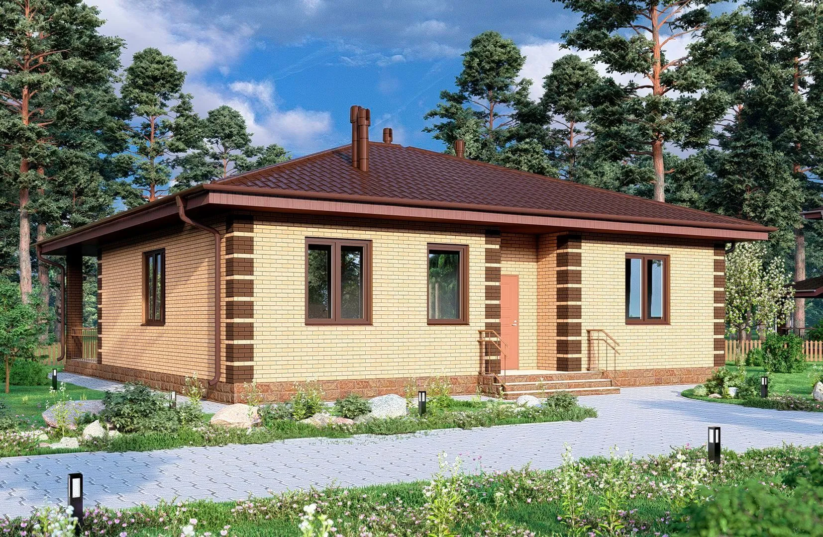 Одноэтажный дом КБ-031