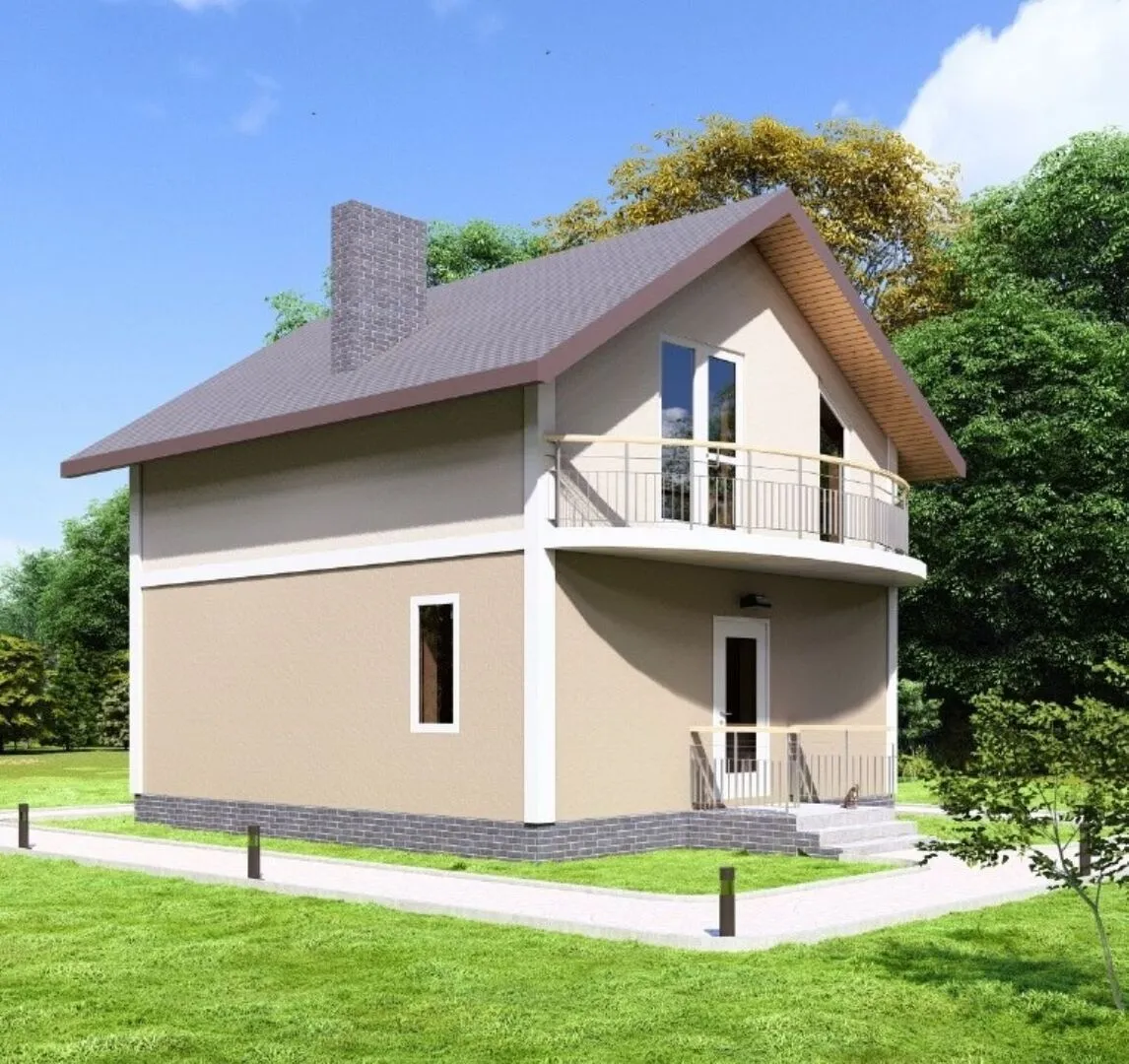 Двухэтажный дом СМ-03