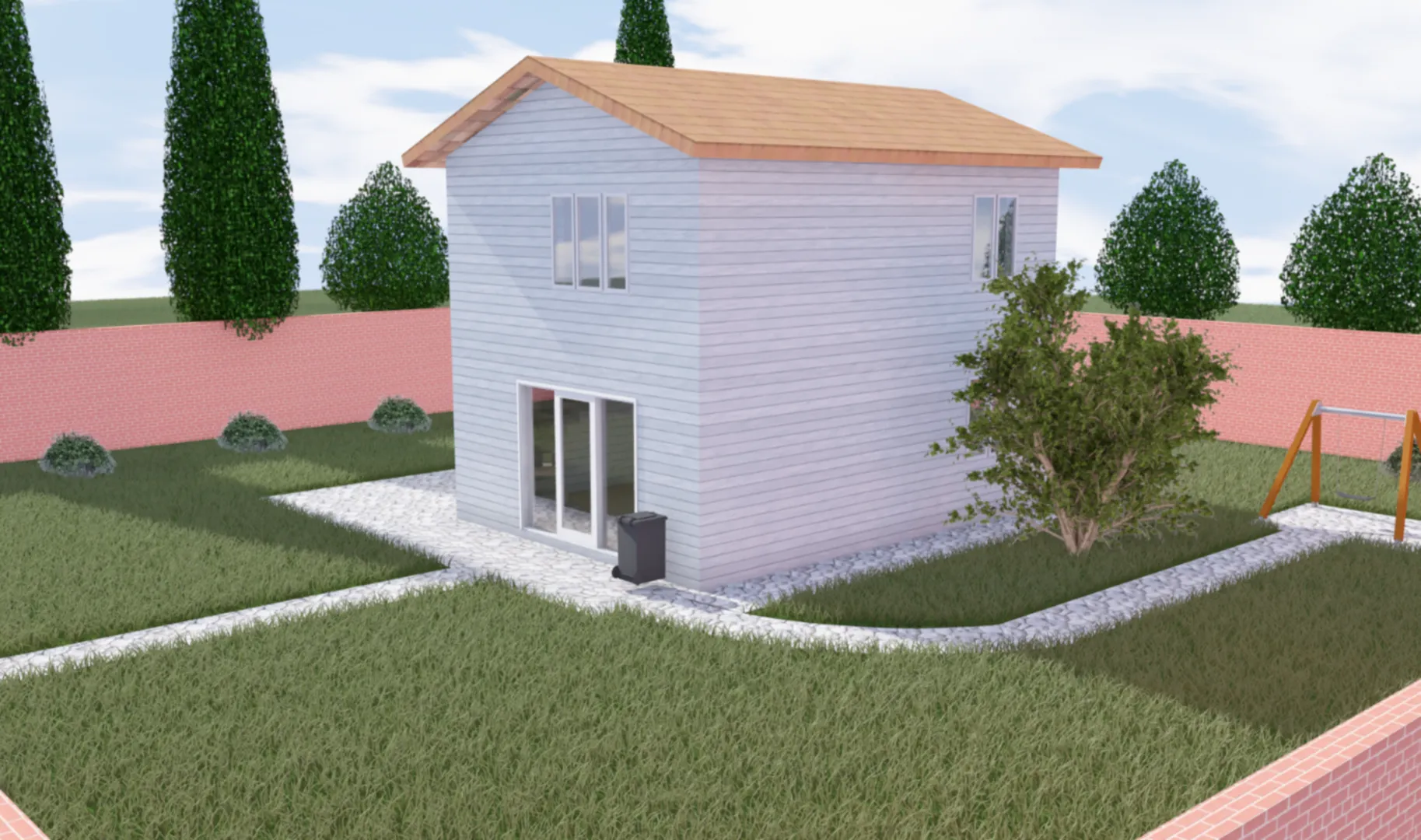 Двухэтажный жилой дом