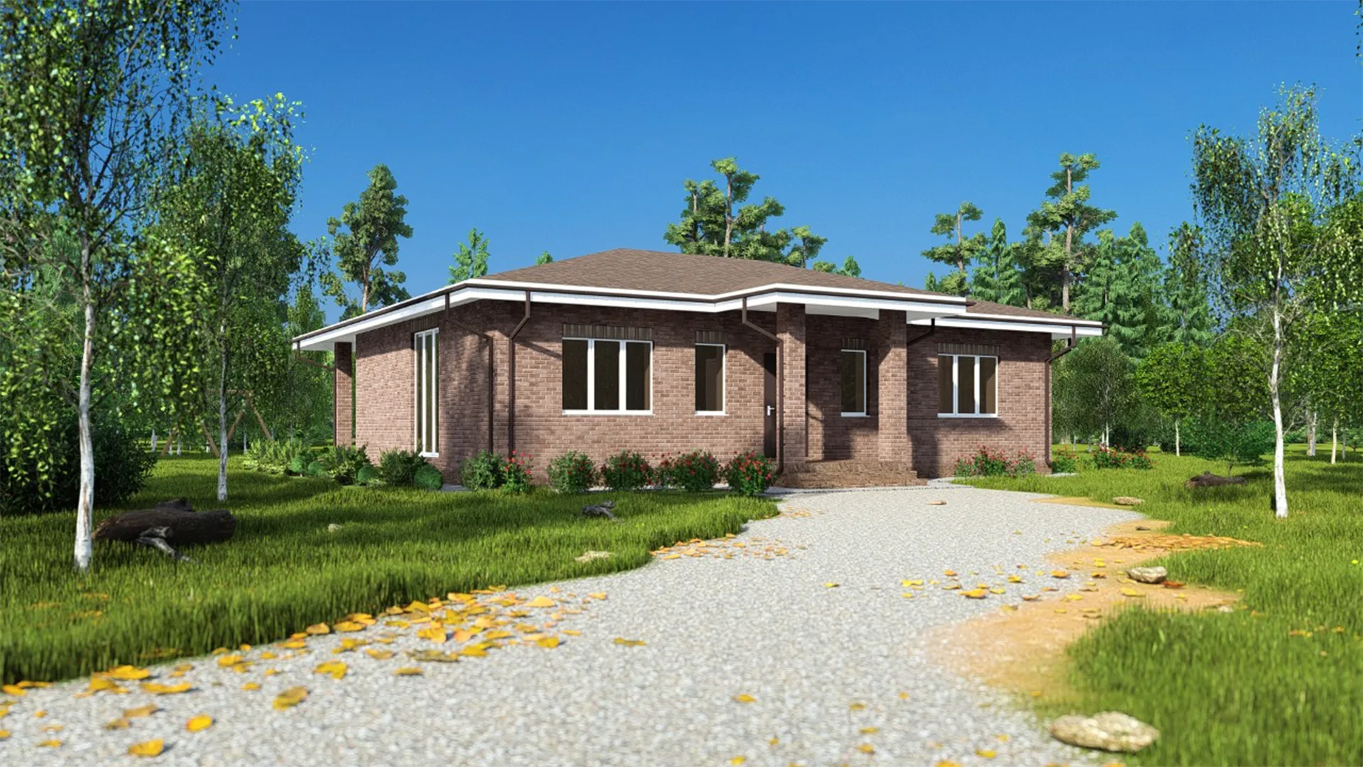 Одноэтажный дом СД-107