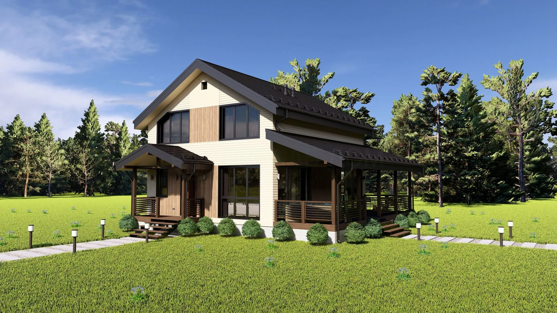 Вега К177-2 (Каркасный дом)