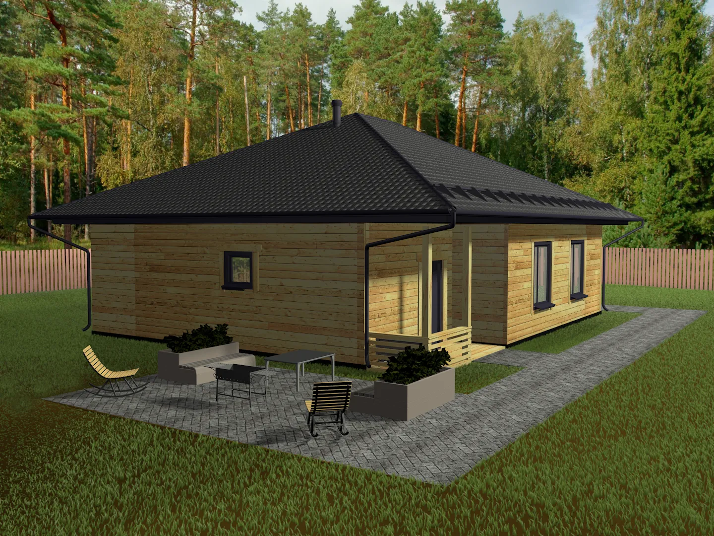 Загородный дом Сибиряк -96