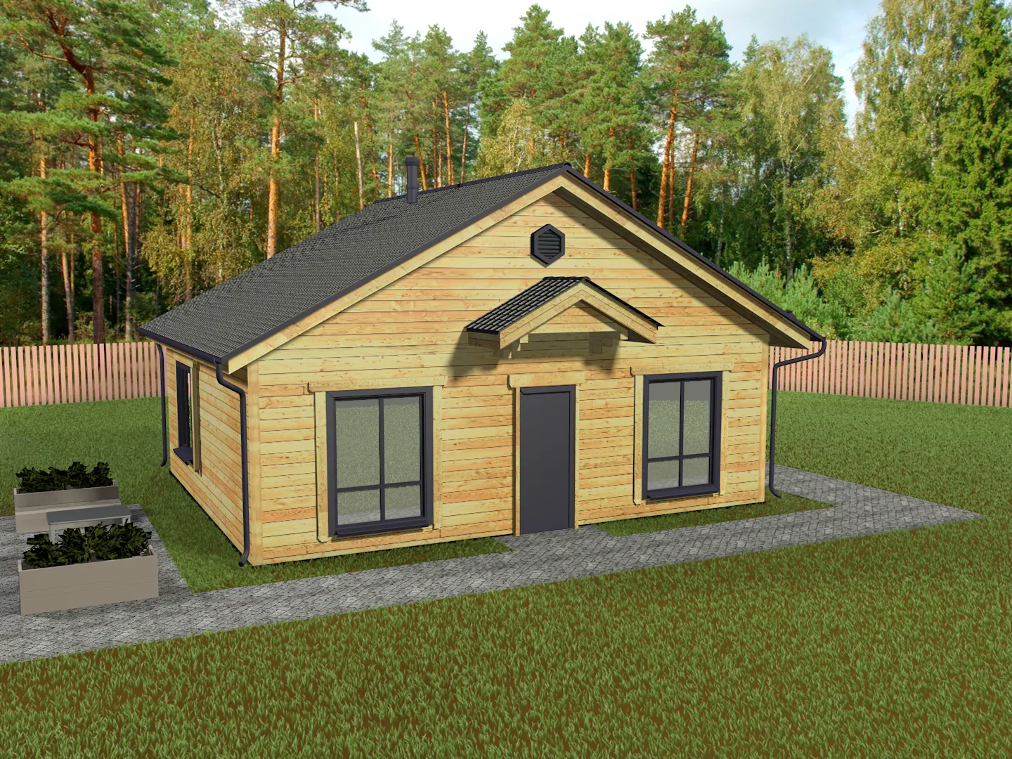 Загородный дом Сибиряк-70