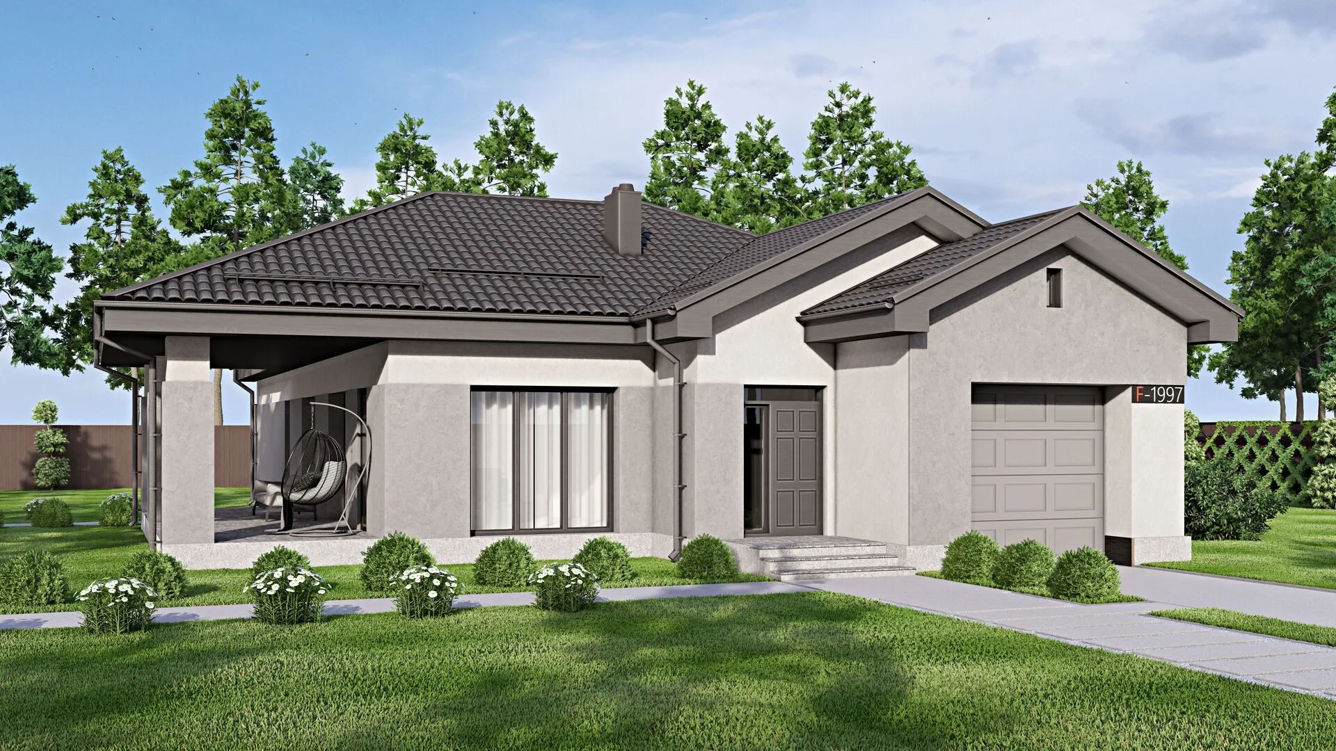 Одноэтажный дом FIXPLANS - 1997