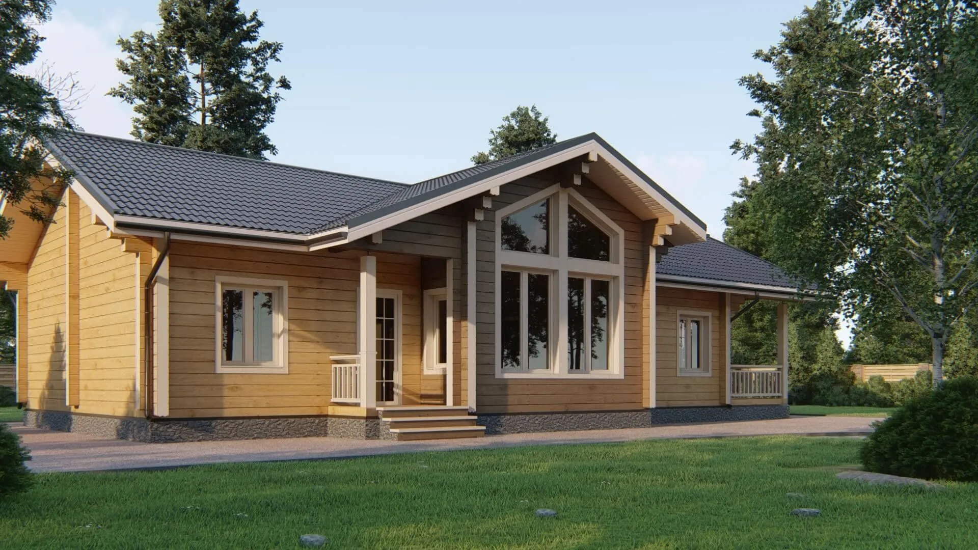 Дом из клееного бруса 