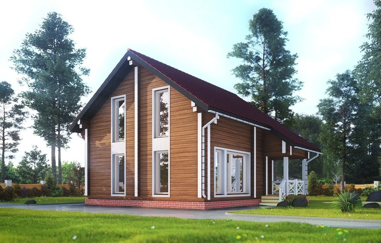 Дом из клееного бруса 