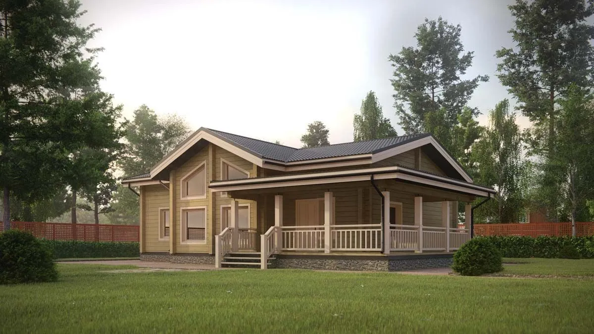 Дом из клееного бруса 