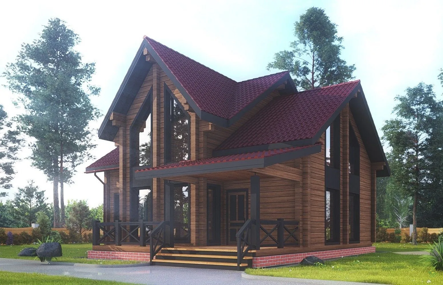 Дом из клееного бруса 