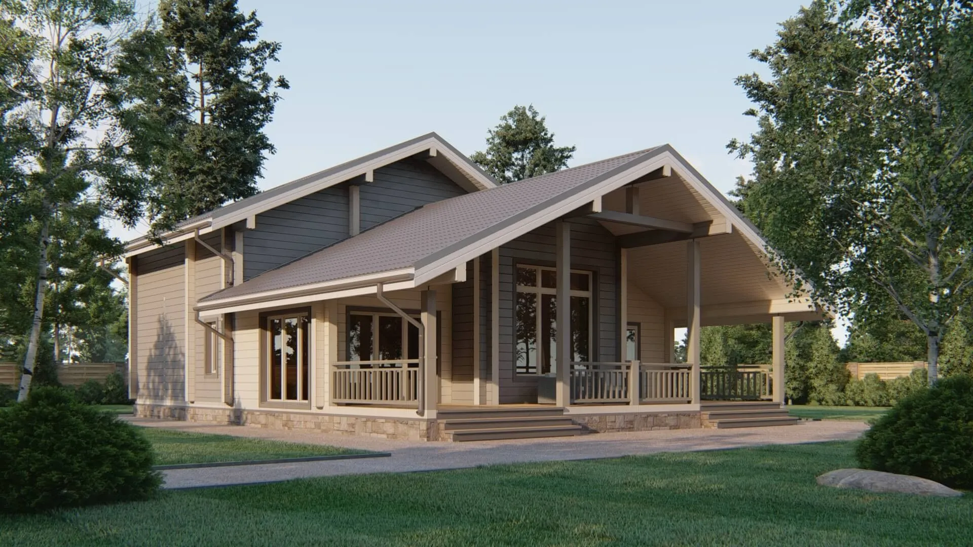 Дом из клееного бруса 