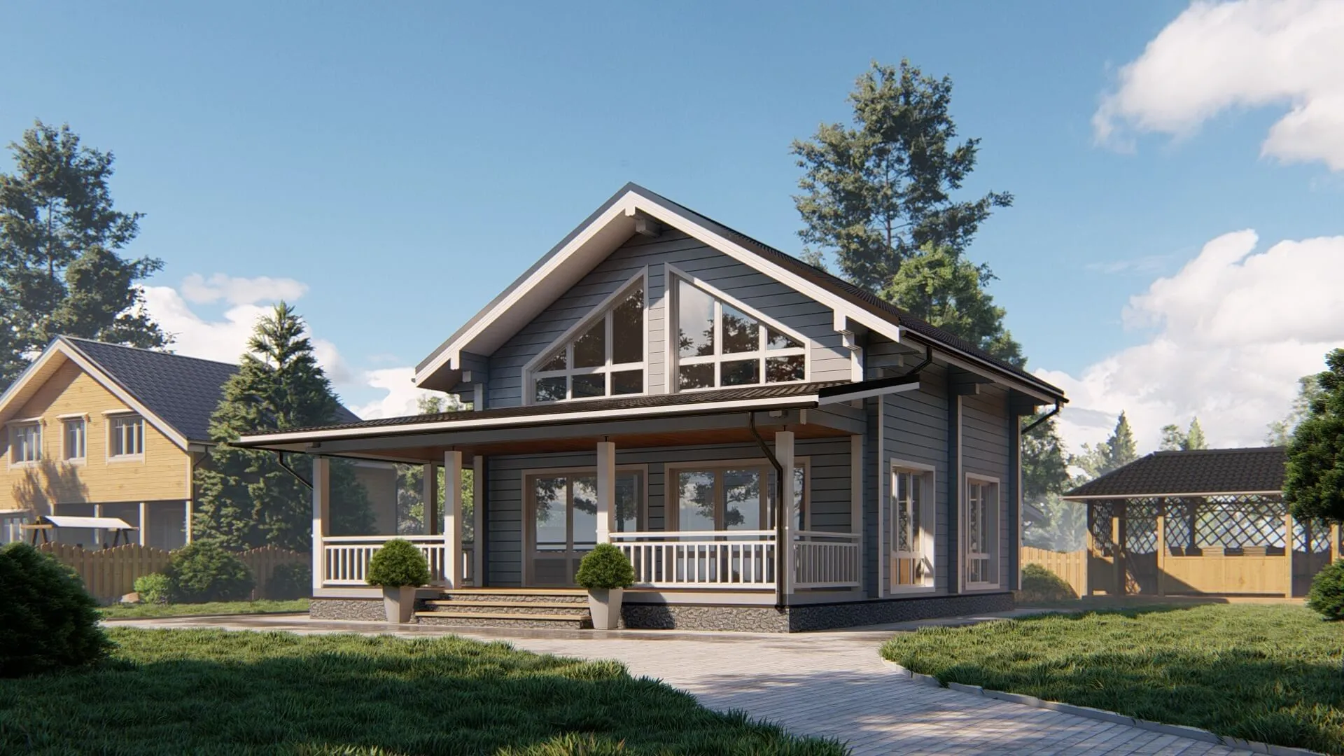 Дом из клееного бруса 