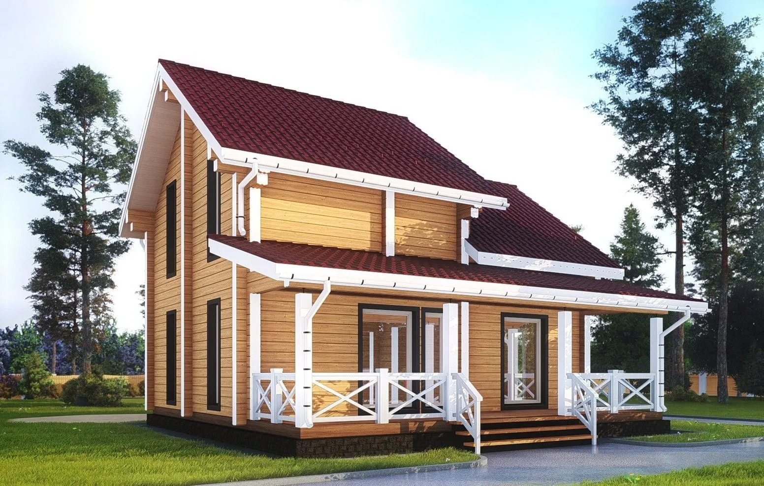 Дом из клееного бруса 