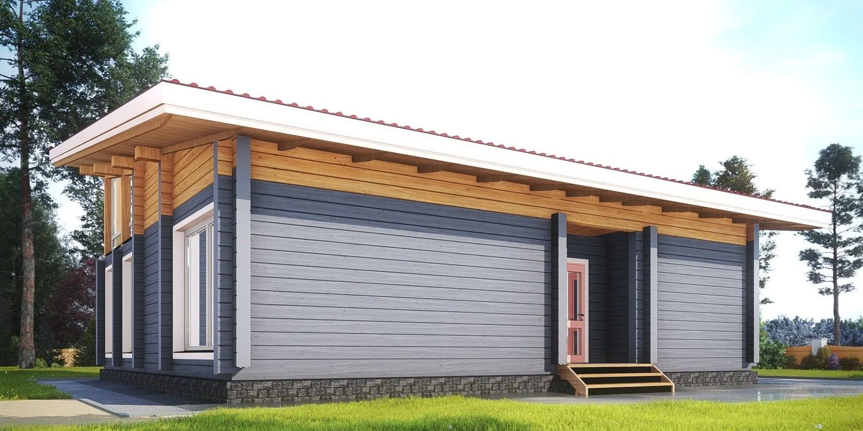 Дом из клееного бруса 