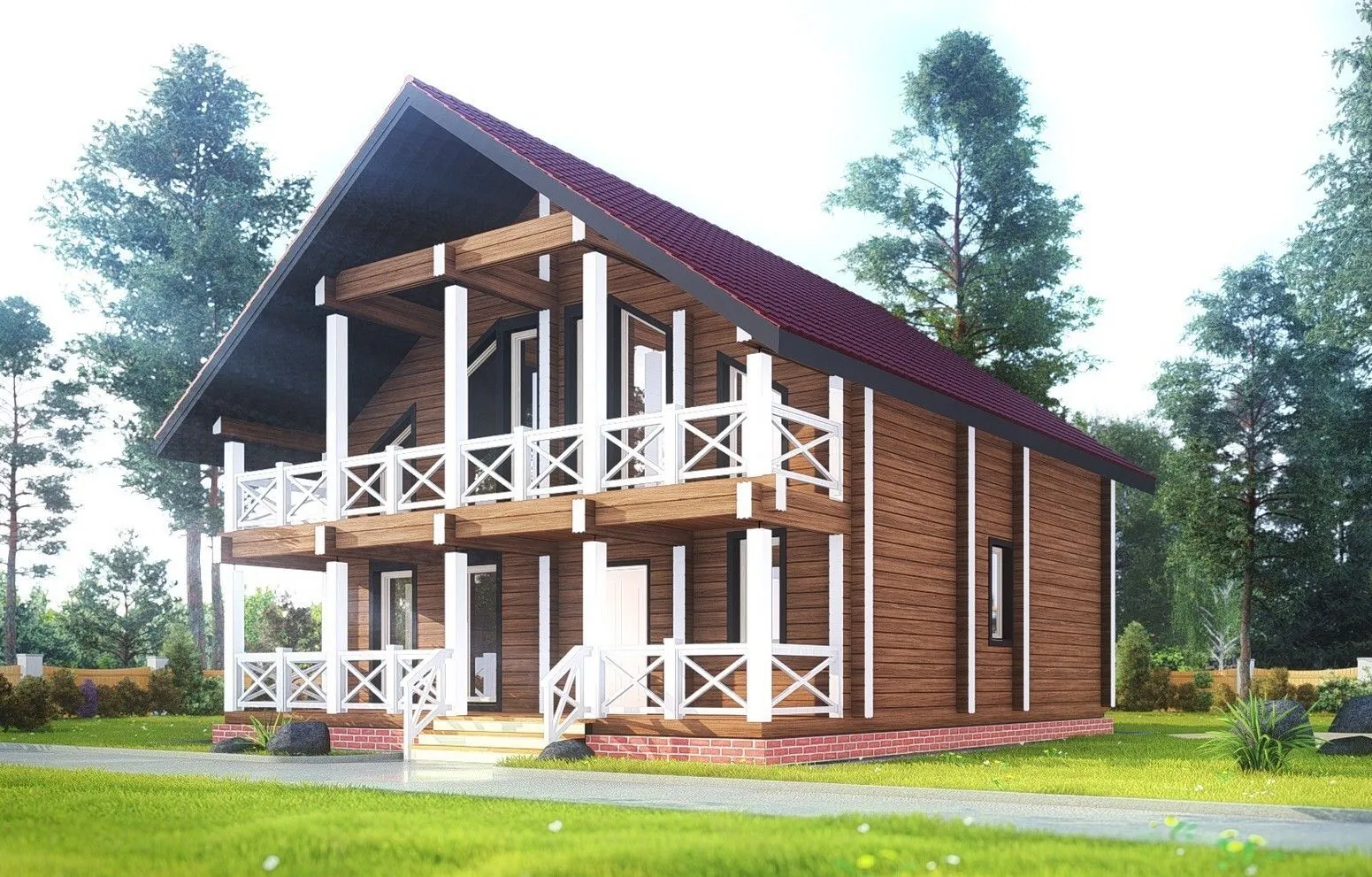 Дом из клееного бруса 