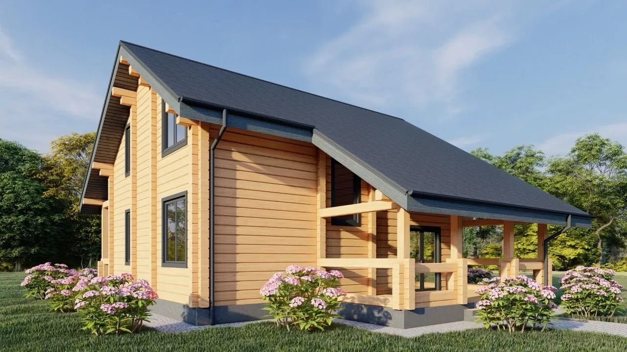 Дом из клееного бруса 