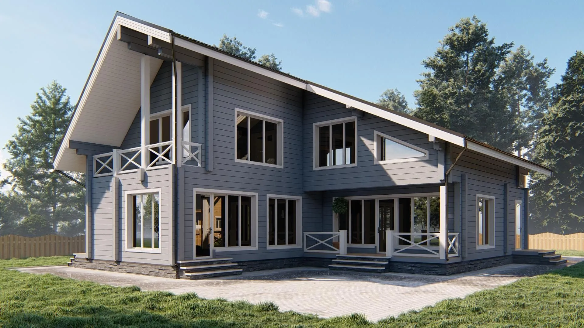 Дом из клееного бруса 