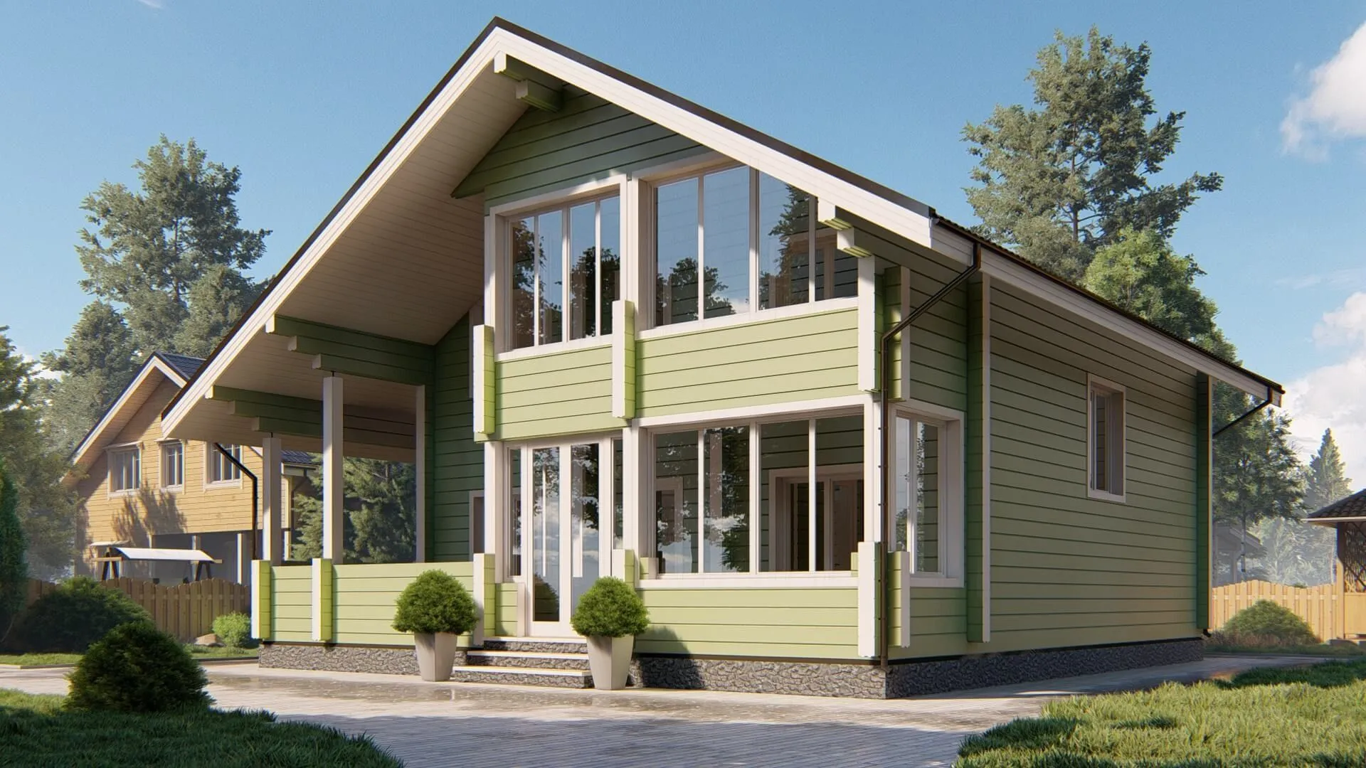 Дом из клееного бруса 