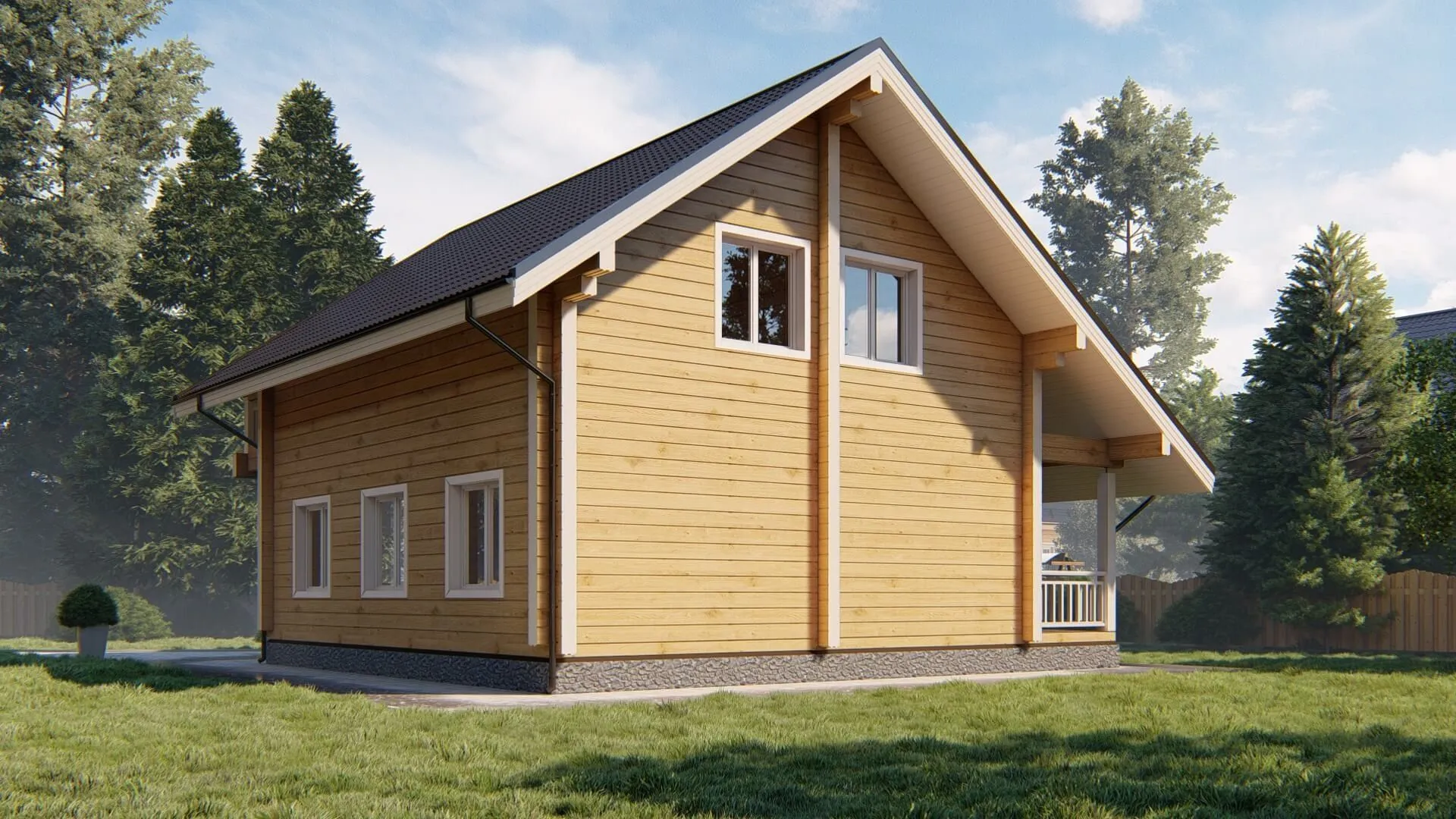 Дом из клееного бруса 