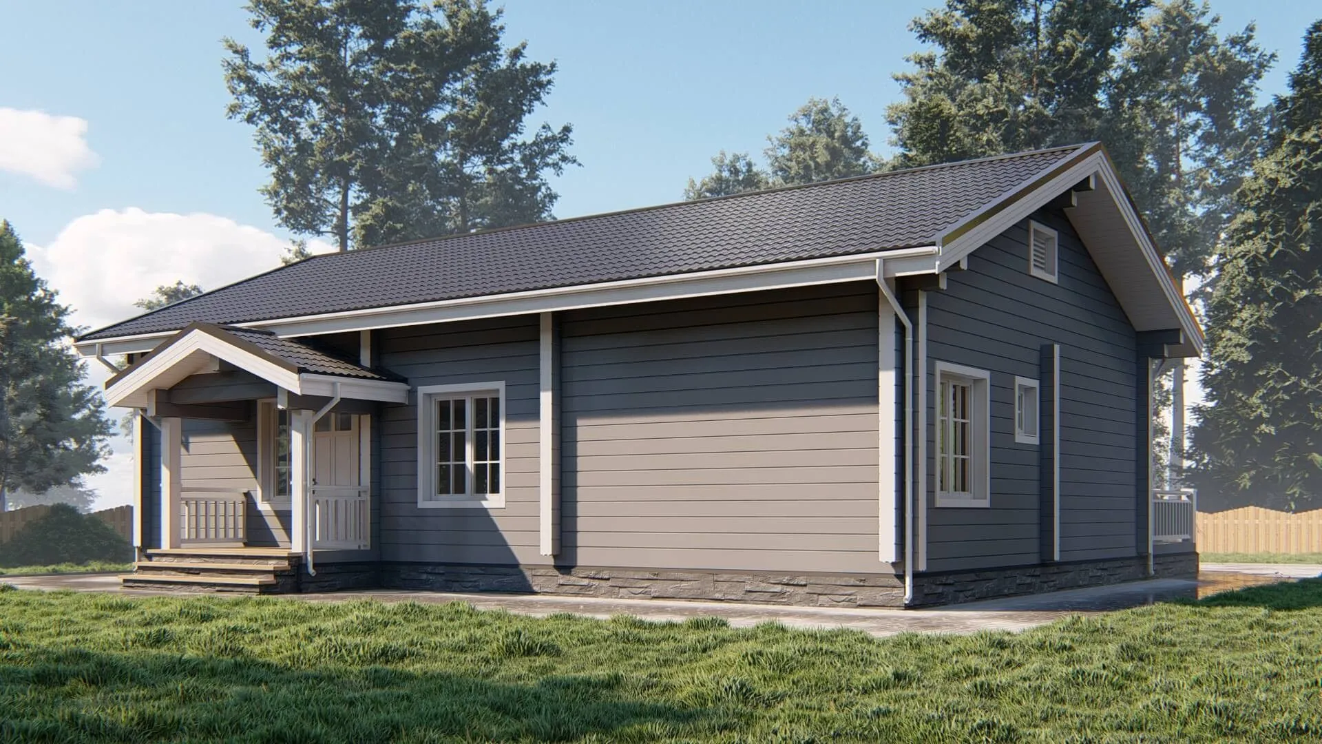 Дом из клееного бруса 