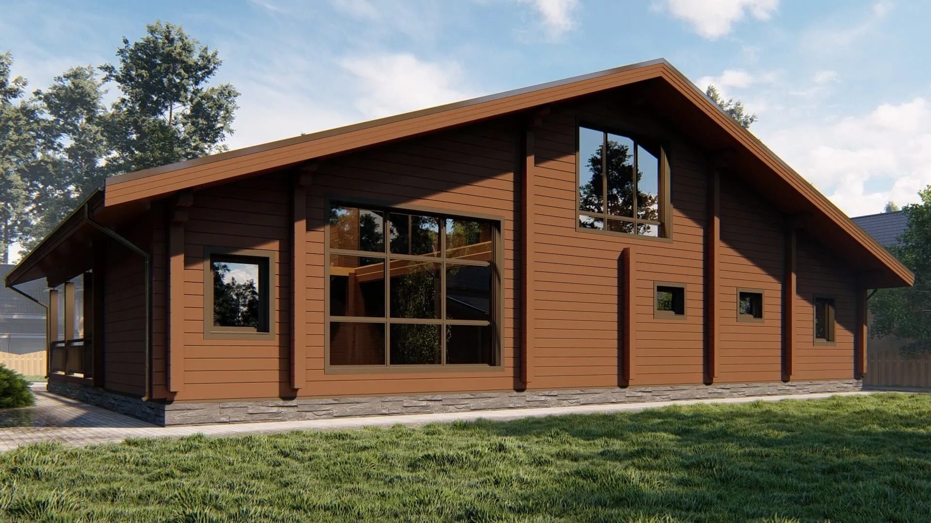 Дом из клееного бруса 