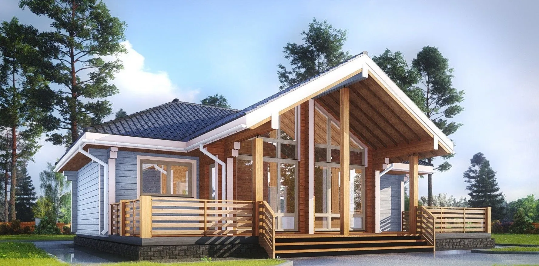 Дом из клееного бруса 