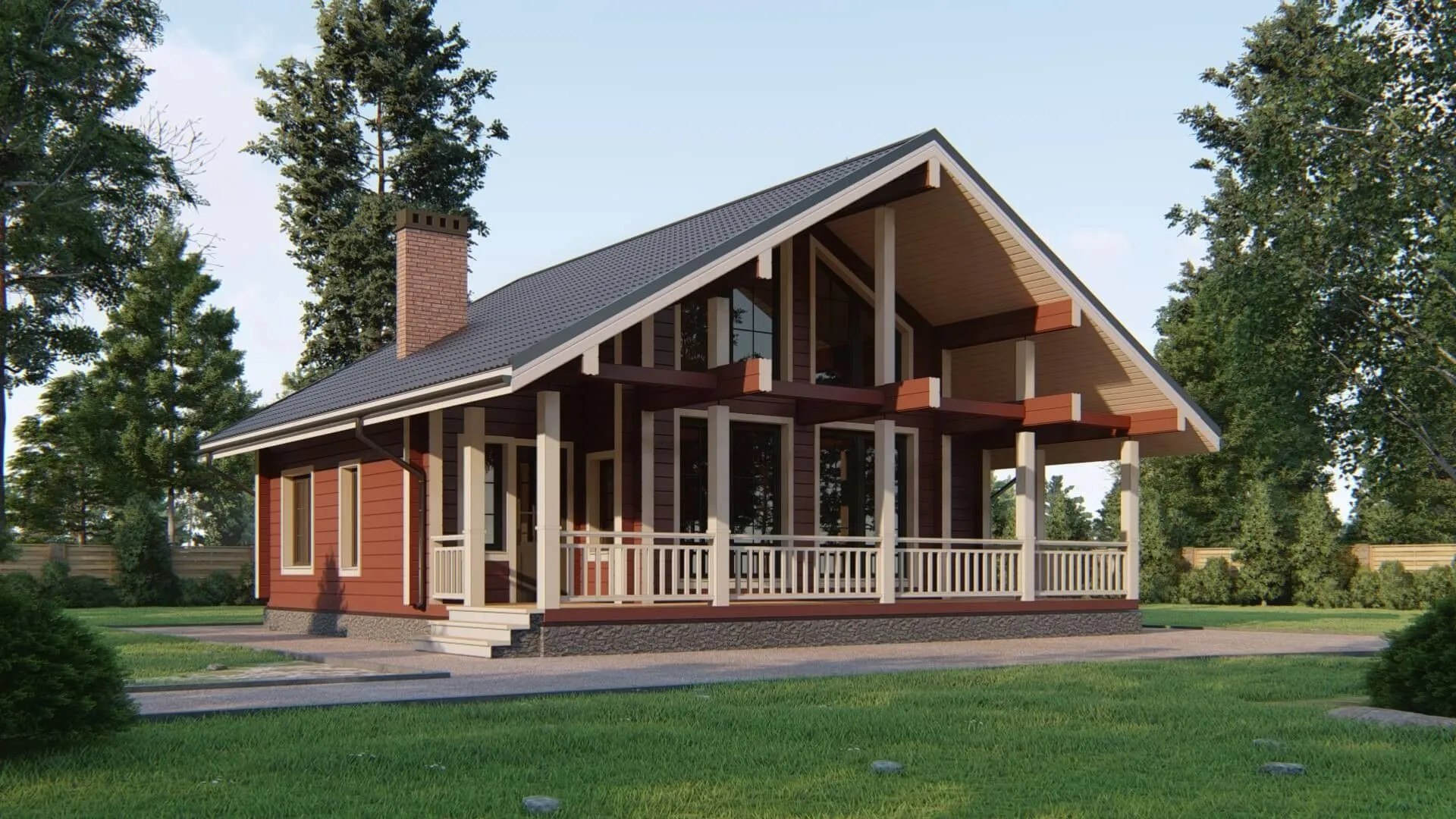 Дом из клееного бруса 