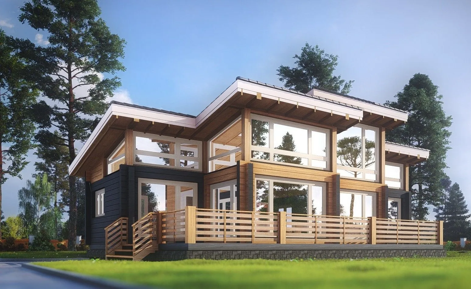 Дом из клееного бруса 