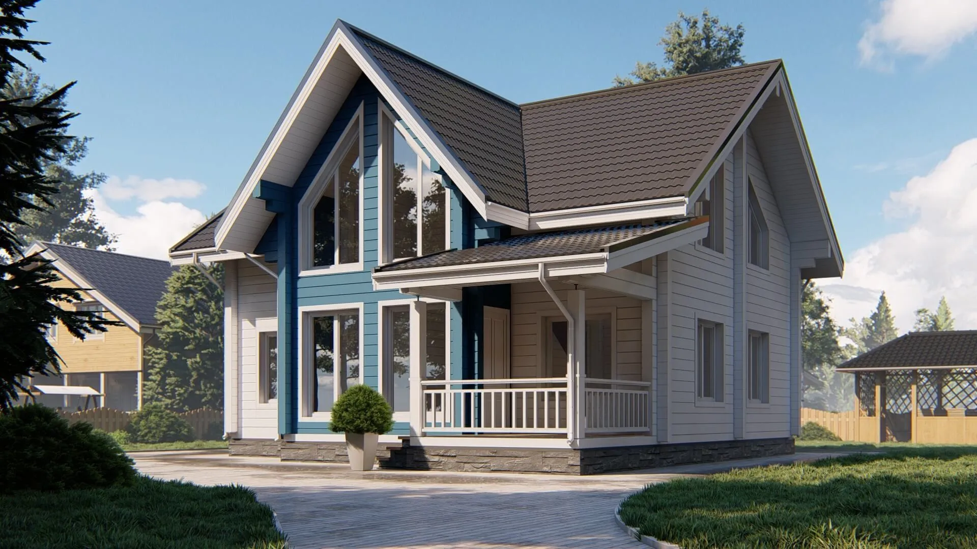 Дом из клееного бруса 