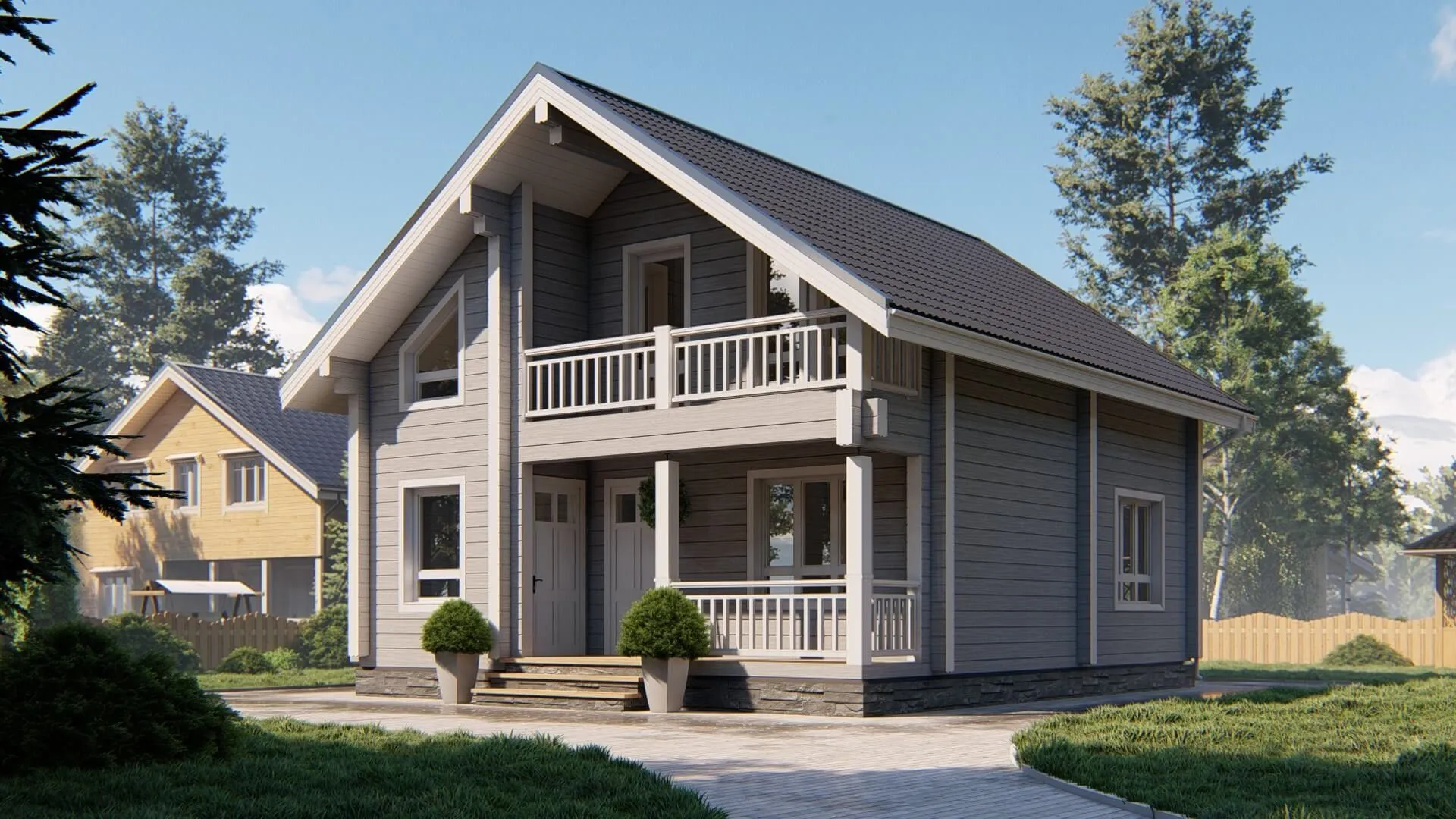 Дом из клееного бруса 