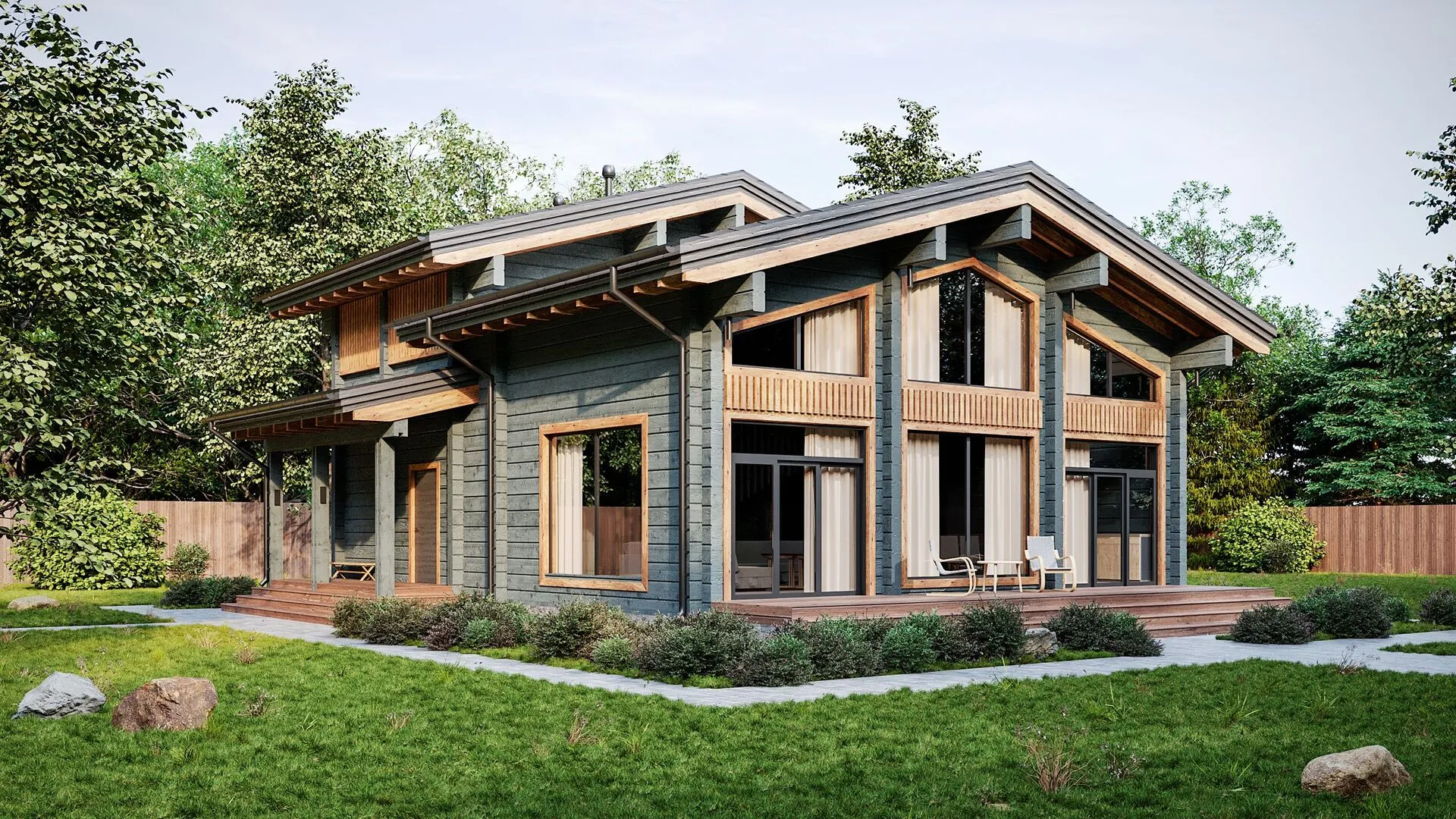 Дом из клееного бруса Мишино