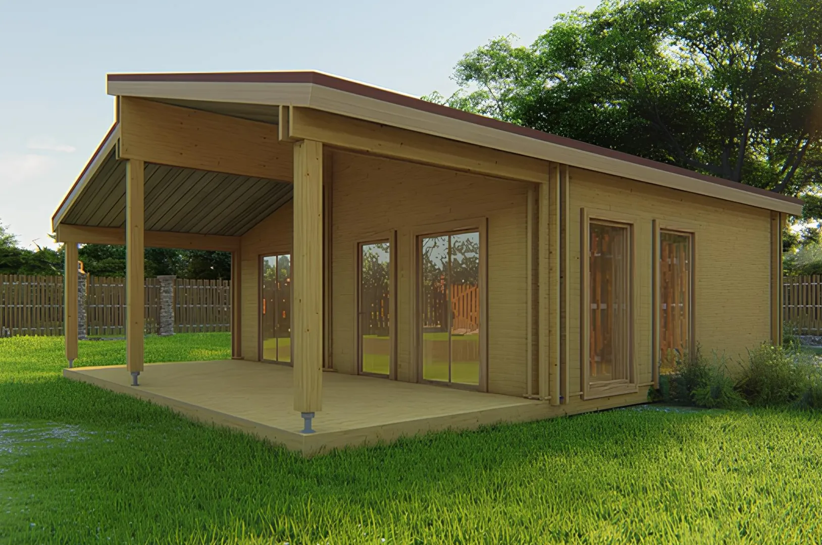 Дом из двойного бруса 