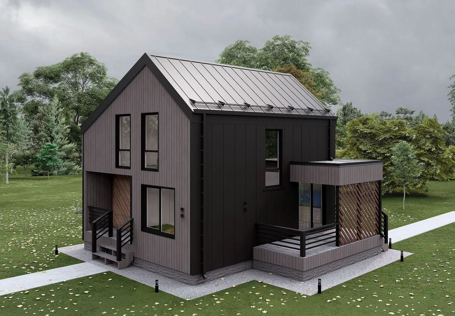 Двухэтажный барнхаус Лаг-ОМ - 150