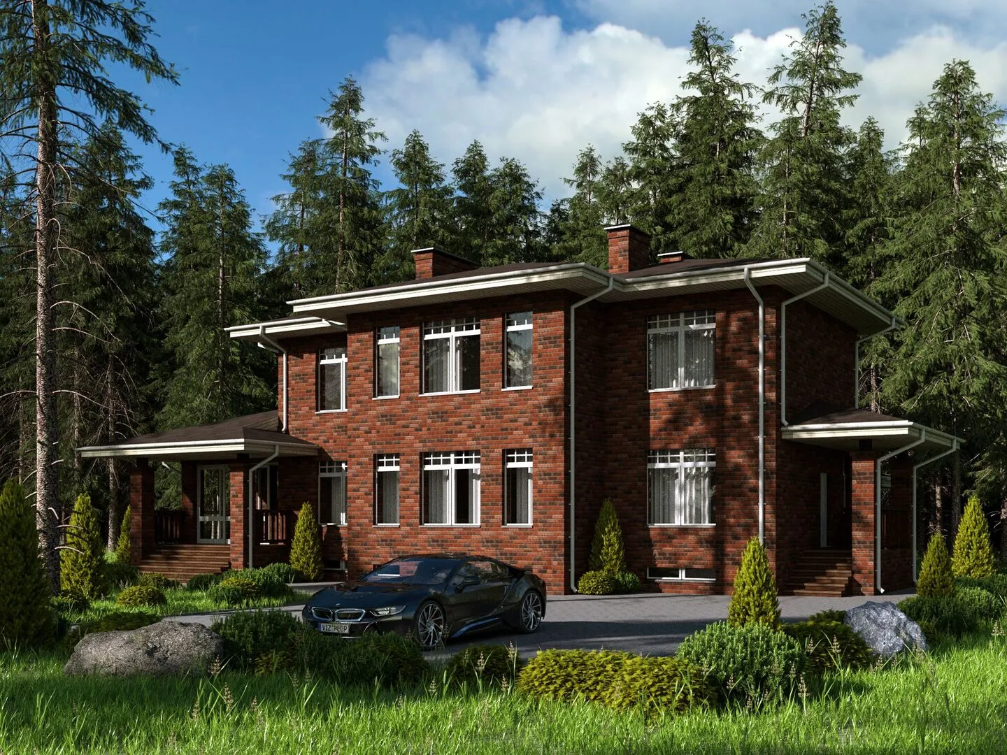 Загородный дом СТОУН-1