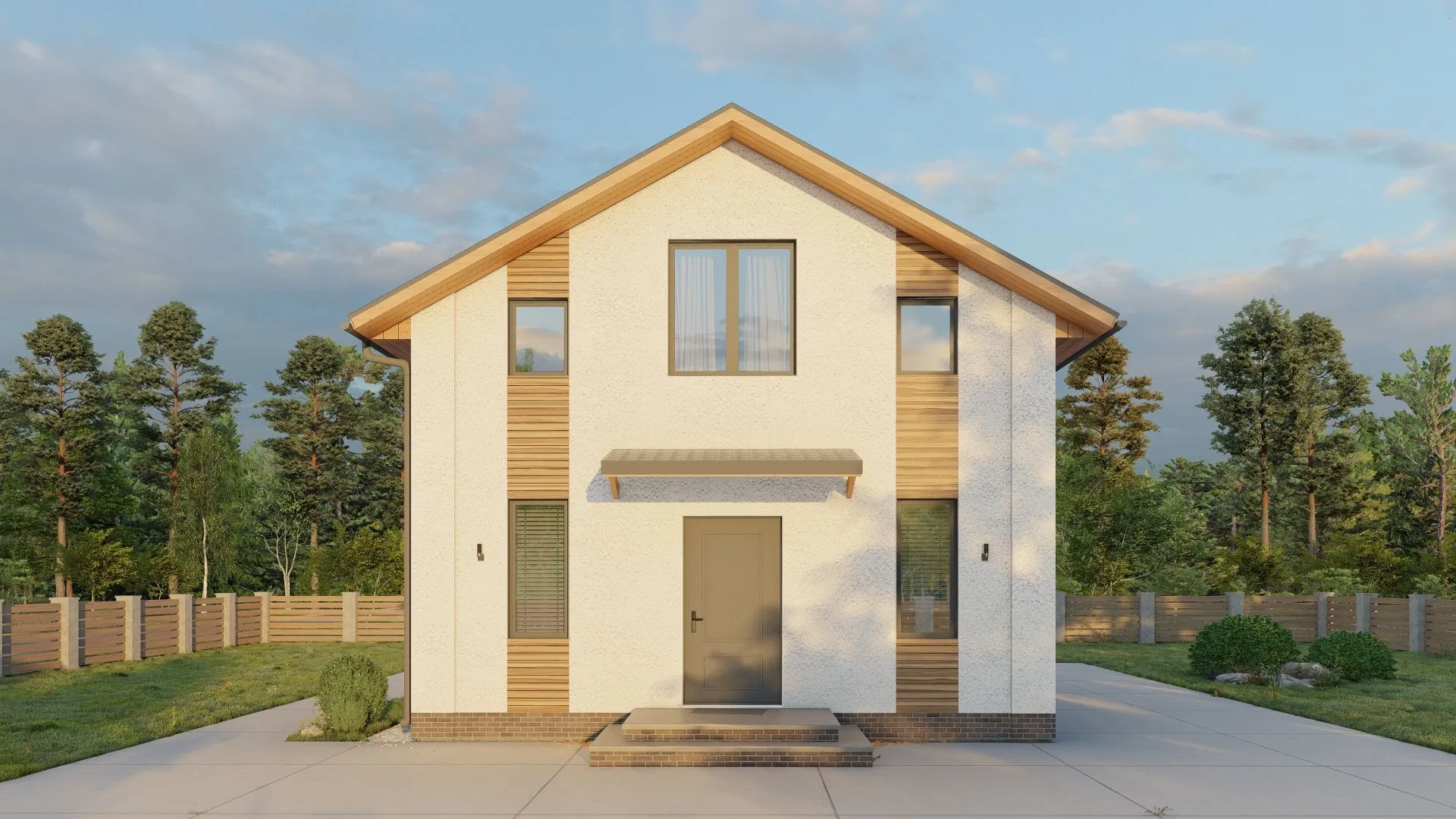 Мансардный дом 90м2