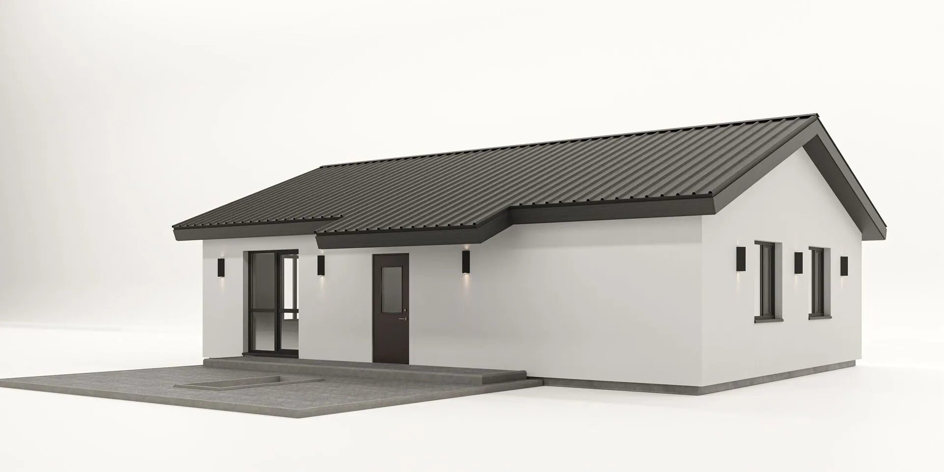 Кирпичный дом, классика 80 м²