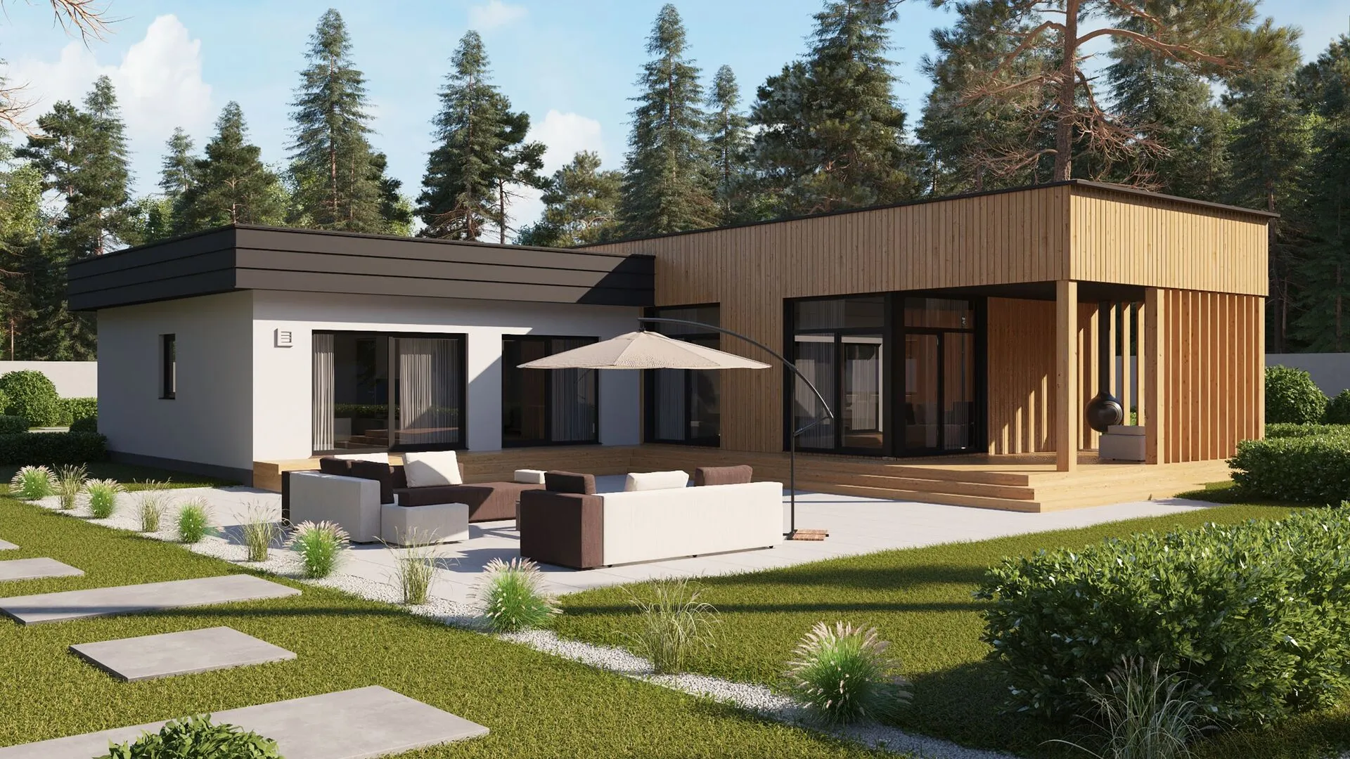 Загородный каменный дом ДГ-9