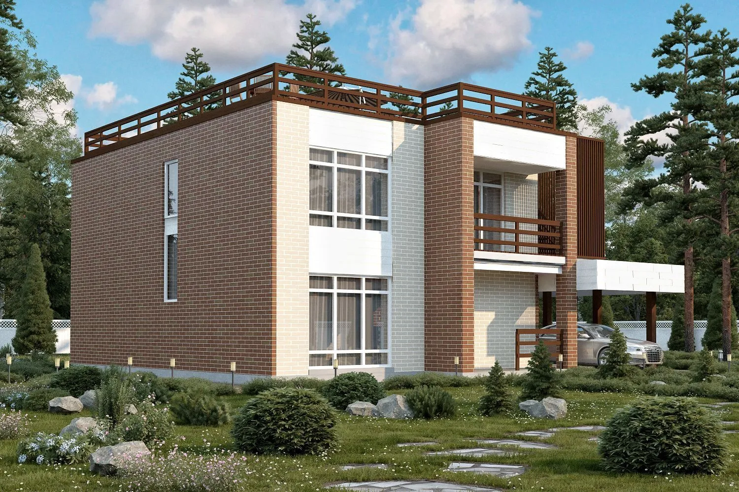 Двухэтажный дом 