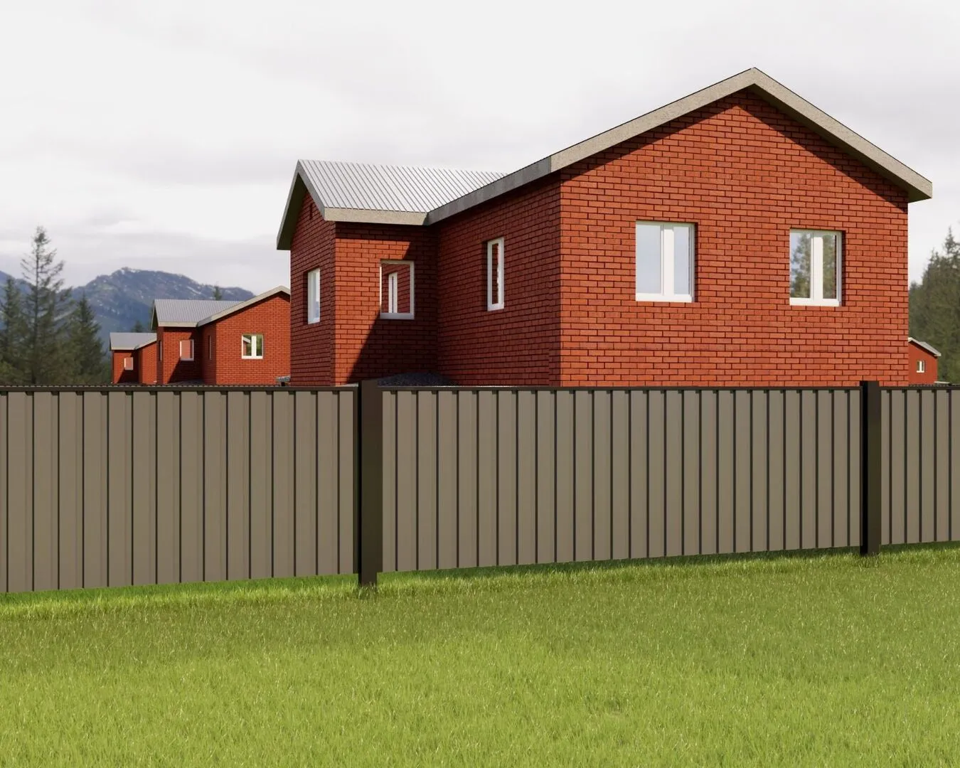 Индивидуальный жилой дом в коттеджном поселке 